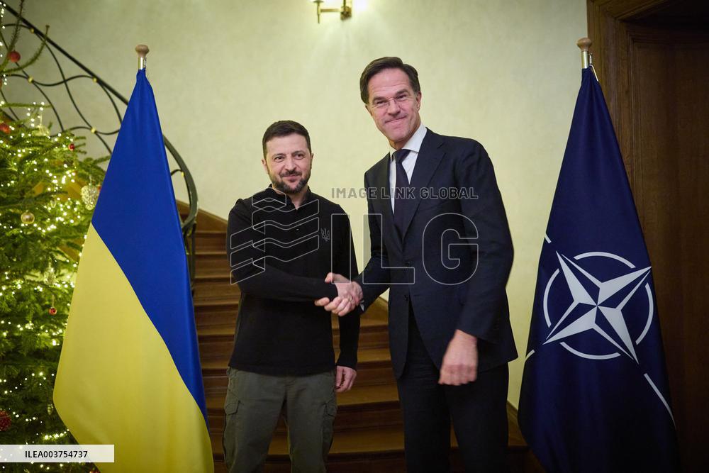 Zelensky And Rutte Meet - Brussels