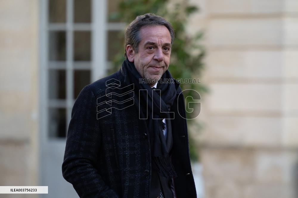 Meeting with Prime Minister, Senate President and party leaders at Matignon - Paris