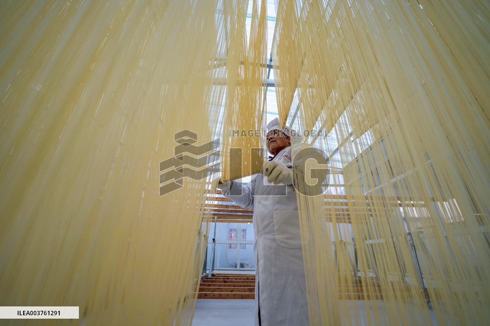 Hanging Noodles For Drying