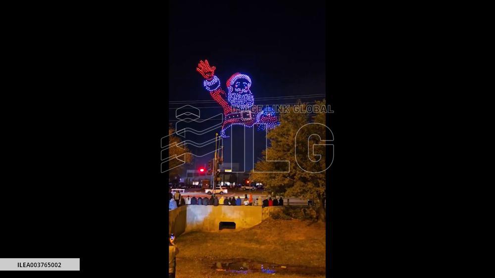 US: Thousands Of Drones Light Up Texas Sky In Spectacular Christmas Show