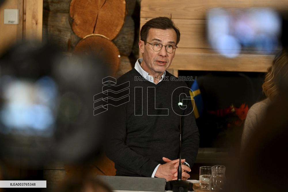 Finland's PM Petteri Orpo hosts meeting in Finnish Lapland