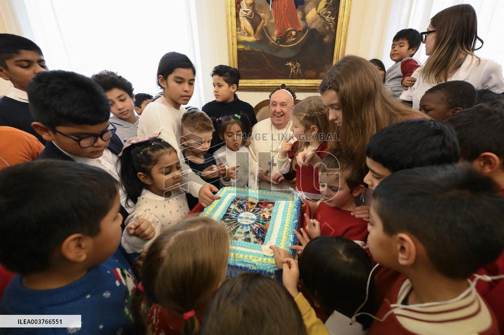 Pope Francis Visits Children Of Santa Marta Dispensary - Vatican