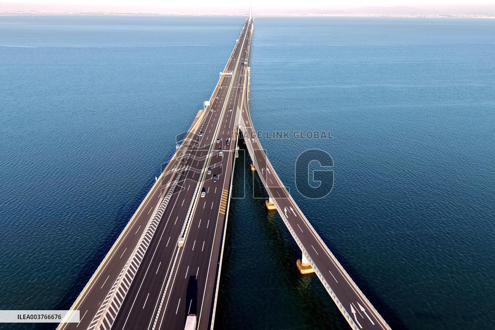 Jiaozhou Bay cross-sea Bridge in Qingdao