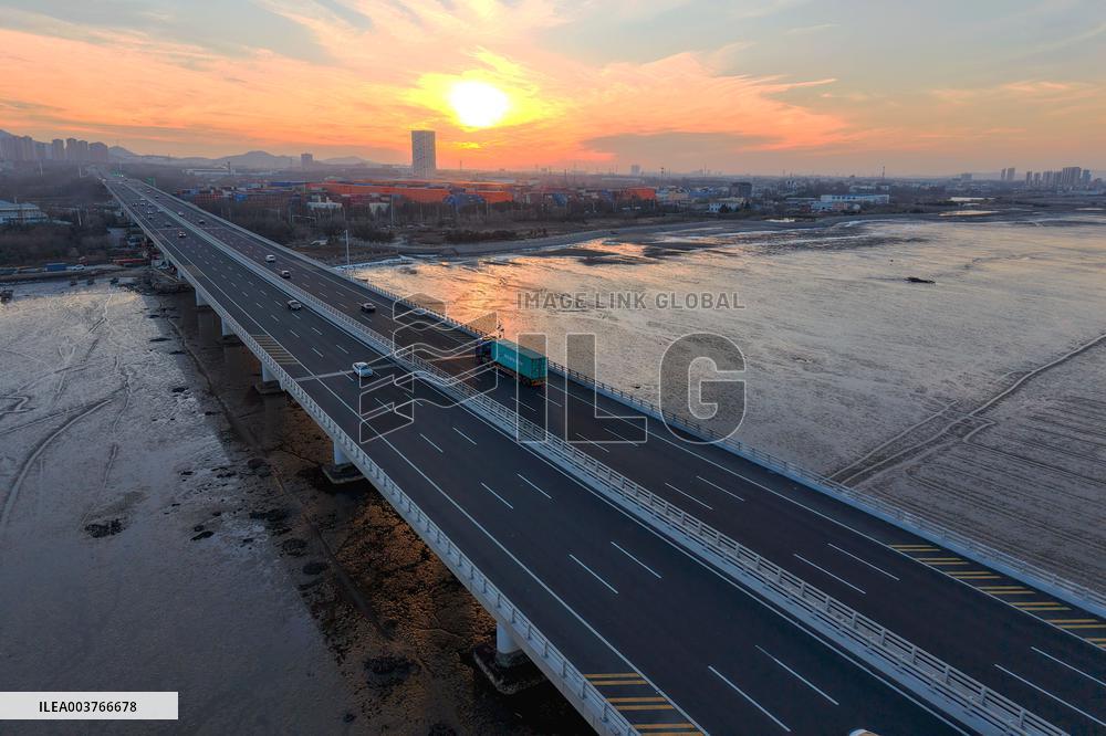 Jiaozhou Bay cross-sea Bridge in Qingdao