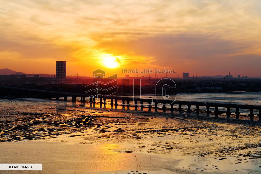 Jiaozhou Bay cross-sea Bridge in Qingdao