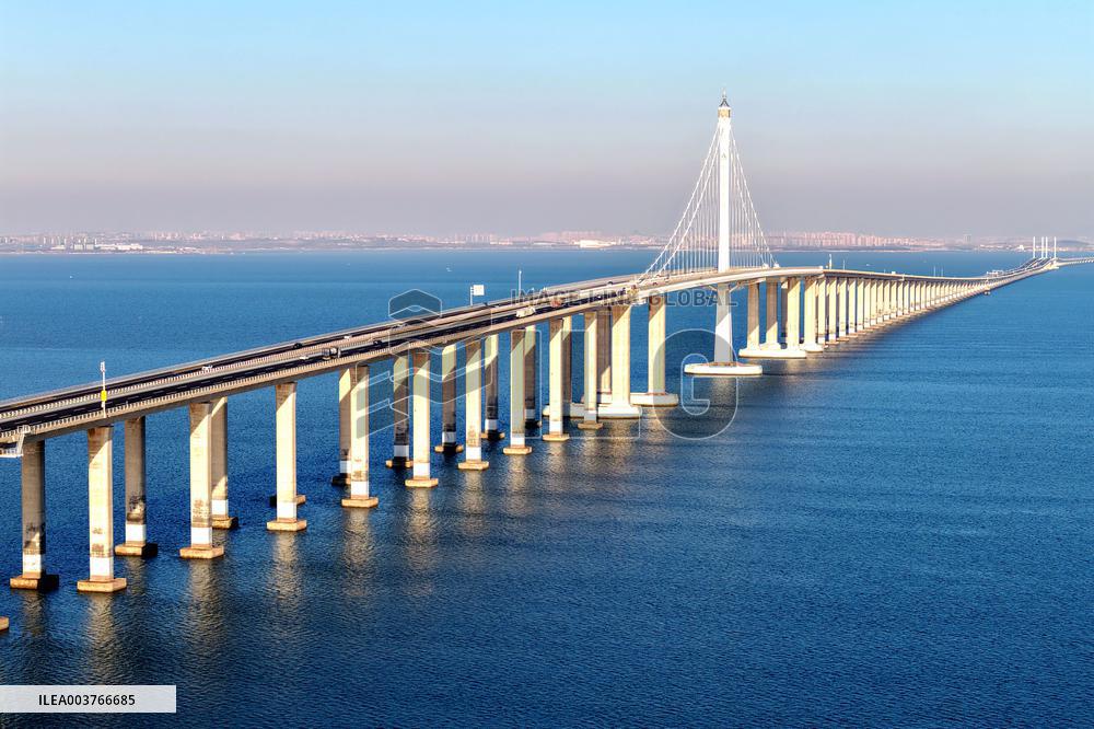 Jiaozhou Bay cross-sea Bridge in Qingdao