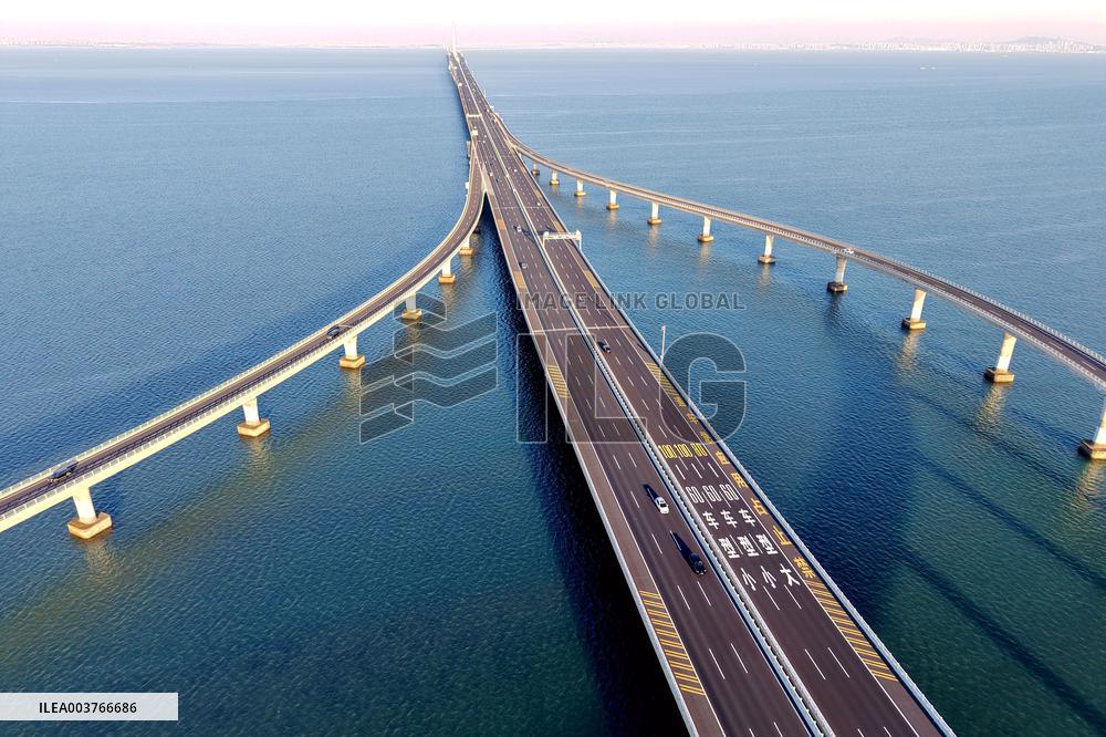 Jiaozhou Bay cross-sea Bridge in Qingdao