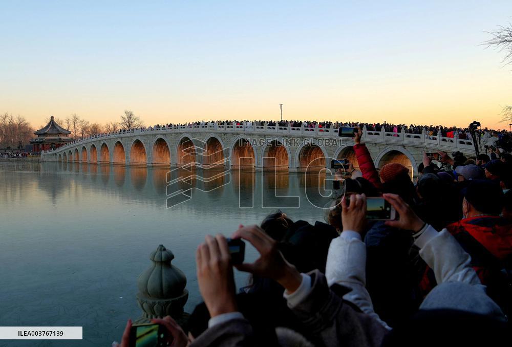 Winter Scenery Of Summer Palace In Beijing