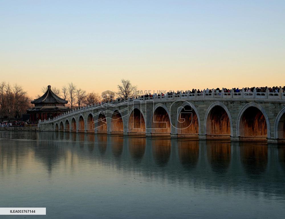 Winter Scenery Of Summer Palace In Beijing