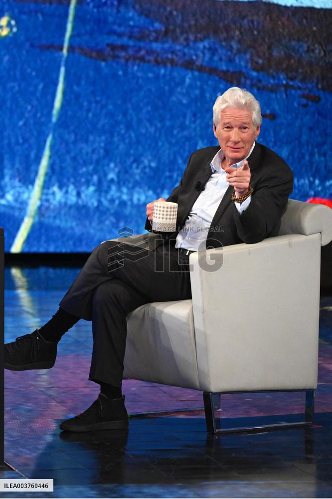 Richard Gere Attends The Che Tempo Che Fa TV Show - MIlan