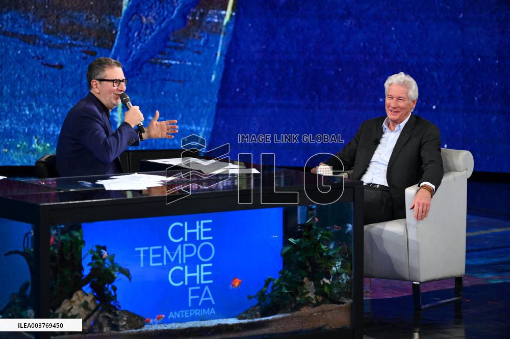 Richard Gere Attends The Che Tempo Che Fa TV Show - MIlan