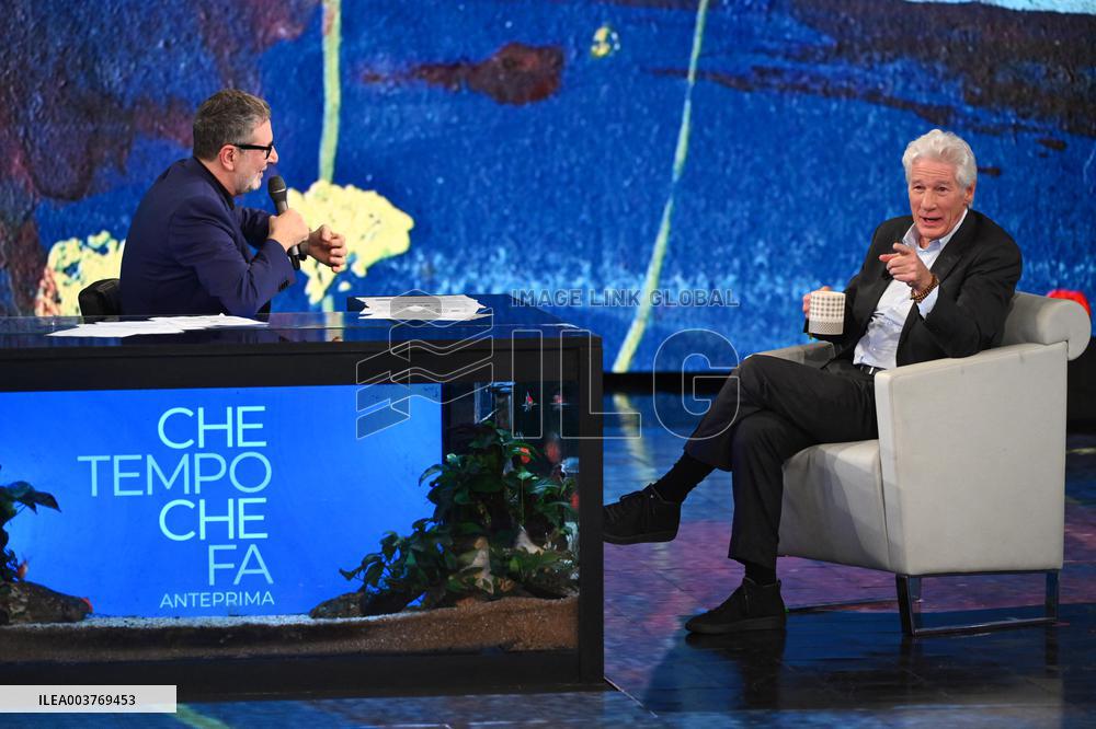 Richard Gere Attends The Che Tempo Che Fa TV Show - MIlan