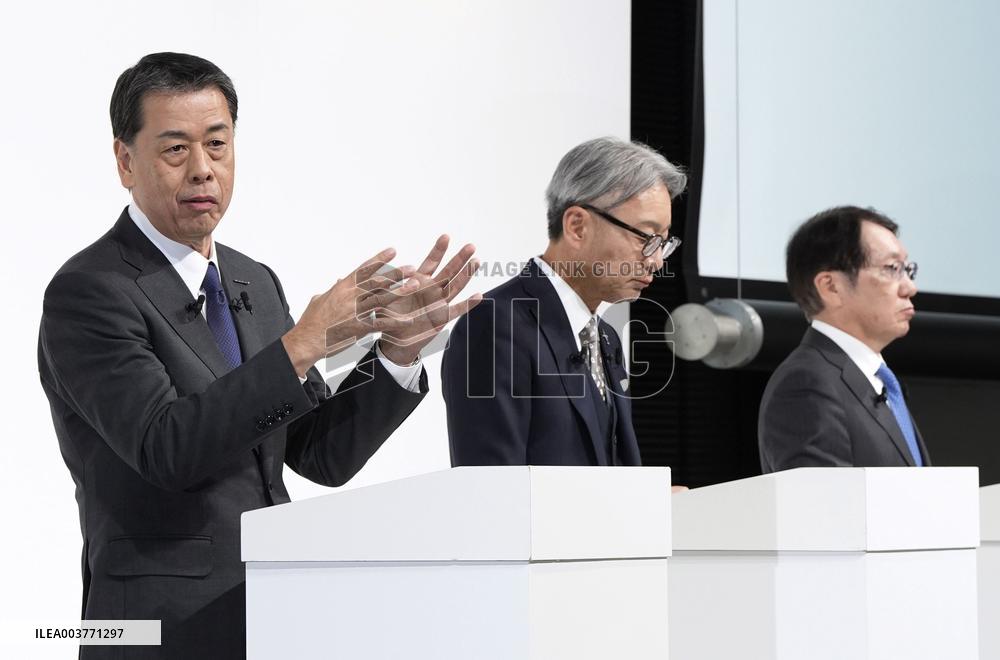 Nissan, Honda, Mitsubishi automakers' joint press conference