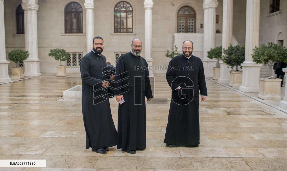 Syrian Christians At Marmieh Church - Damascus