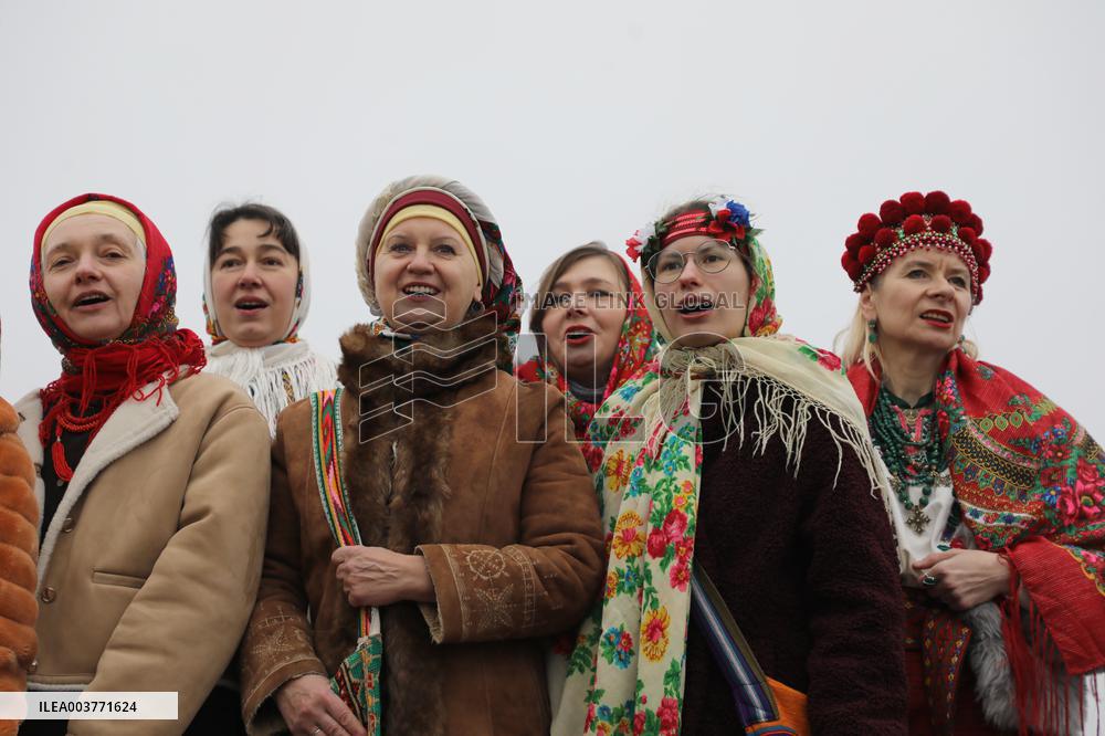 Carollers in Kyiv