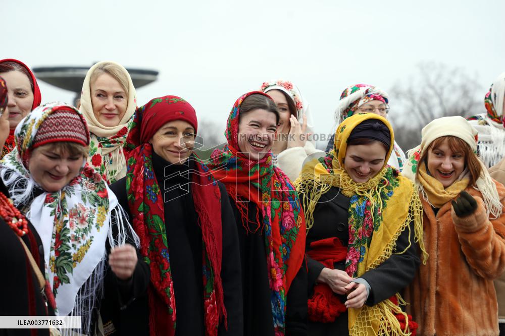 Carollers in Kyiv