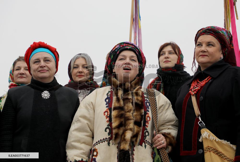 Carollers in Kyiv