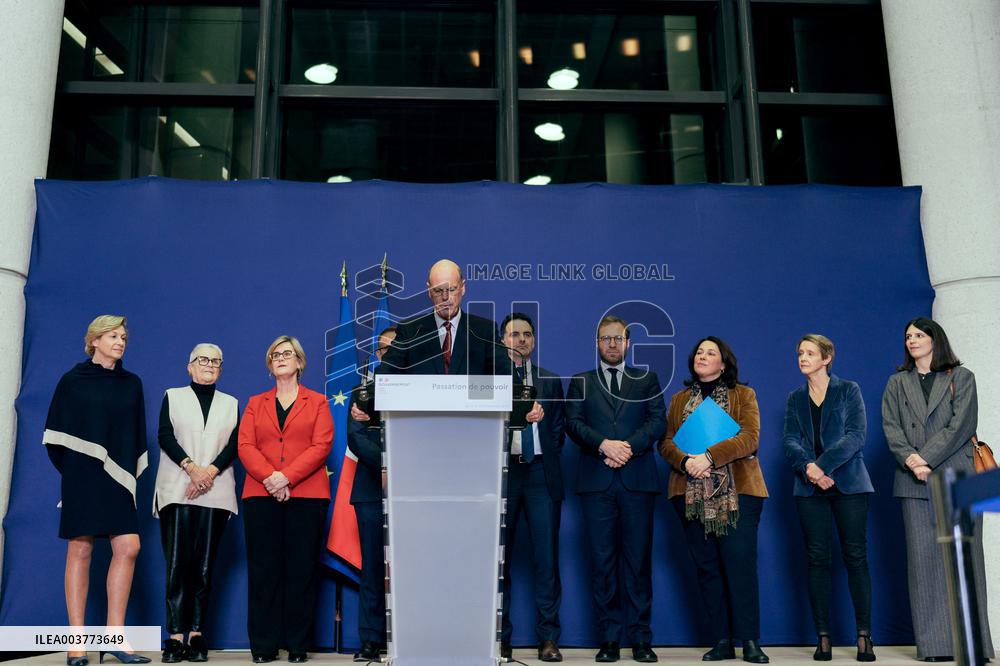 Handover Ceremony At Ministry Of The Economy And Finance - Paris AJ