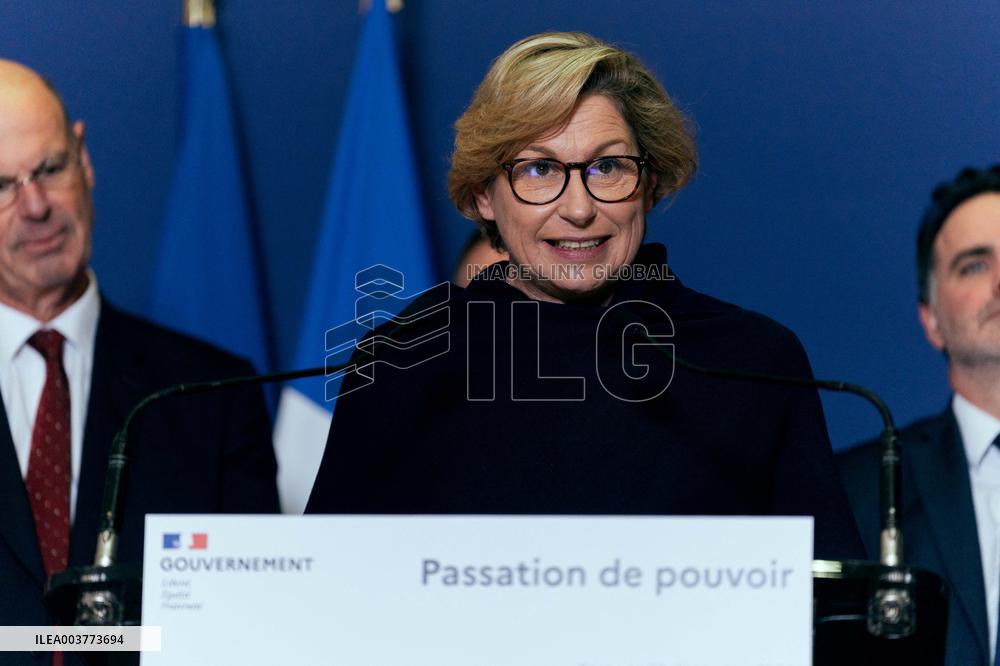 Handover Ceremony At Ministry Of The Economy And Finance - Paris AJ