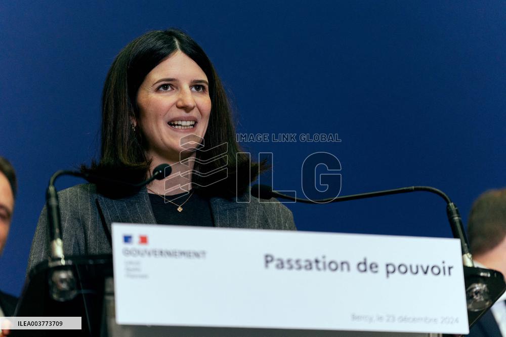 Handover Ceremony At Ministry Of The Economy And Finance - Paris AJ