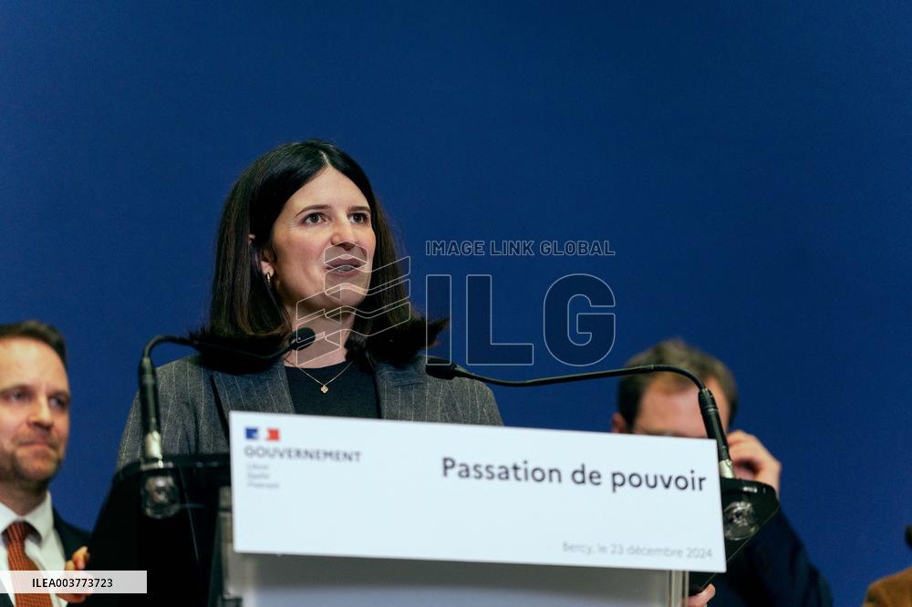 Handover Ceremony At Ministry Of The Economy And Finance - Paris AJ