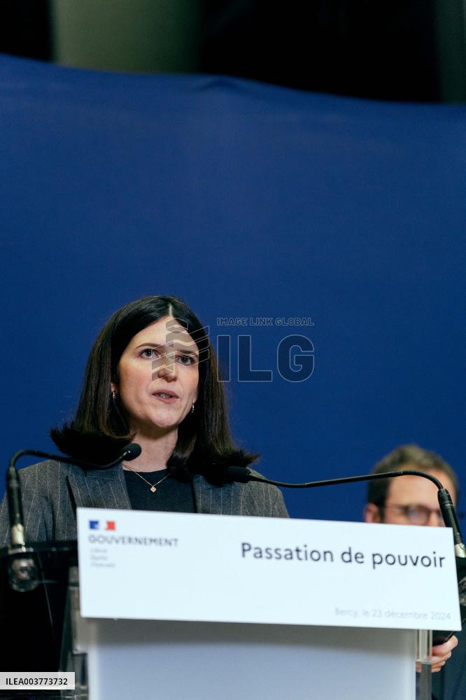 Handover Ceremony At Ministry Of The Economy And Finance - Paris AJ