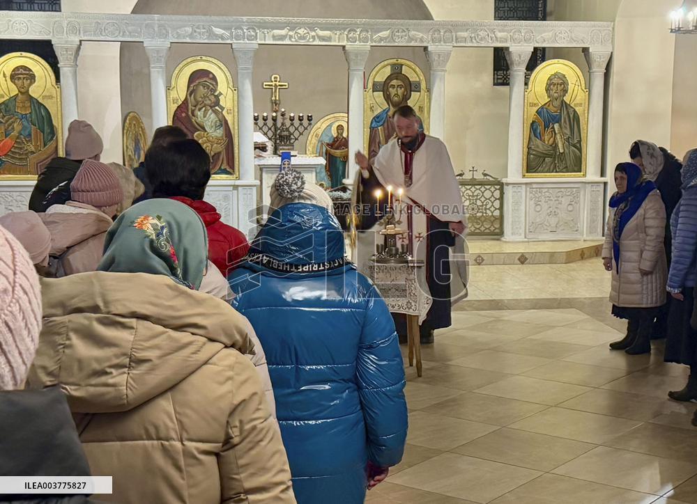 Scene in Ukraine on Christmas Eve