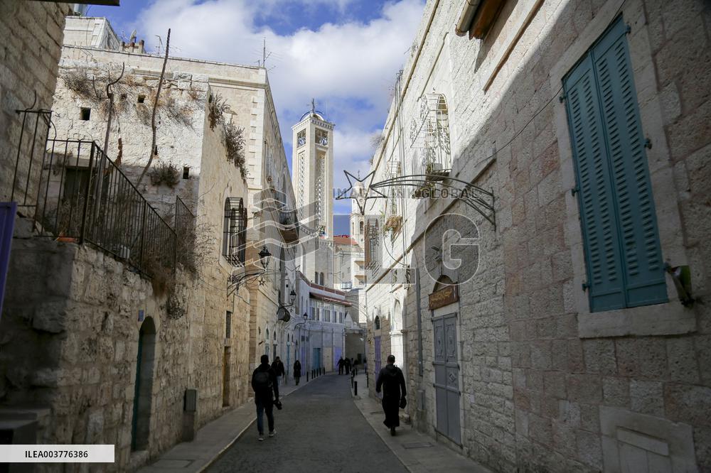 Atmosphere in Bethlehem Ahead Of Christmas Eve Procession - West Bank