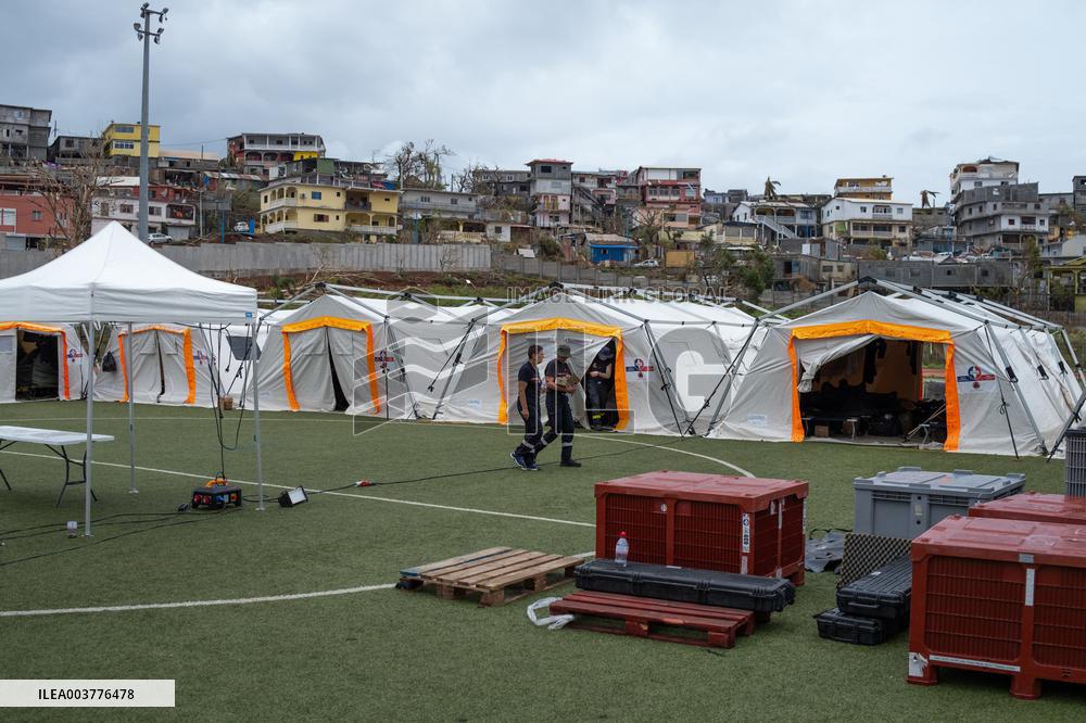 Setting up of the ESCRIM Field Hospital in Mamoudzou - Mayotte