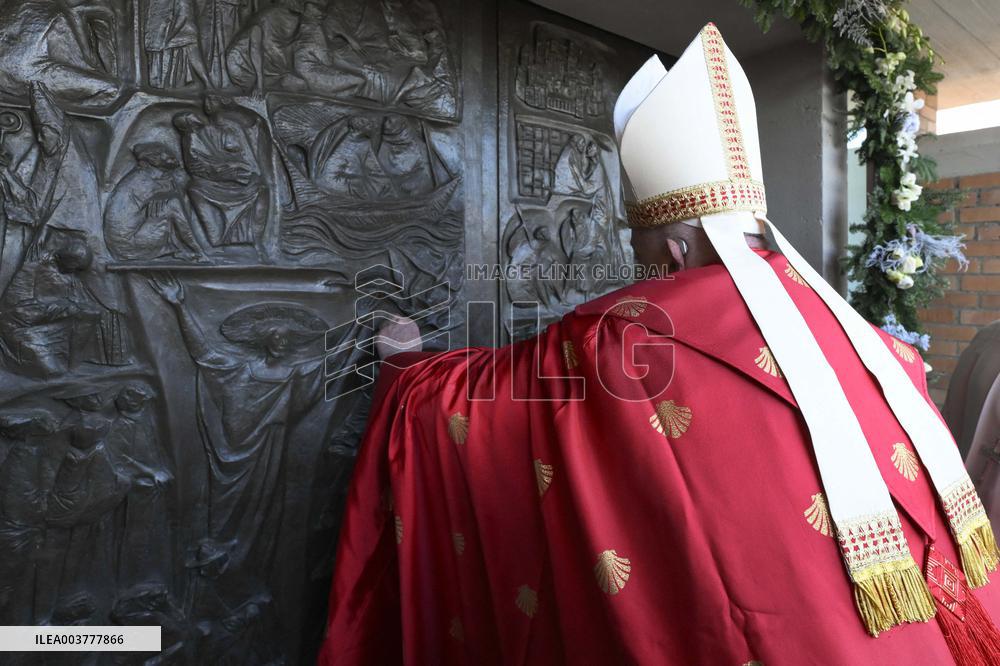 Pope Francis Opens the Holy Door At Rebibbia Prison - Rome