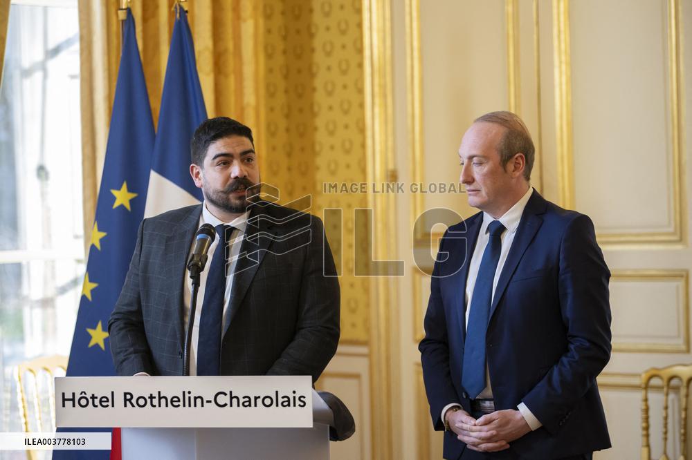 Laurent Marcangeli Handover Ceremony - Paris