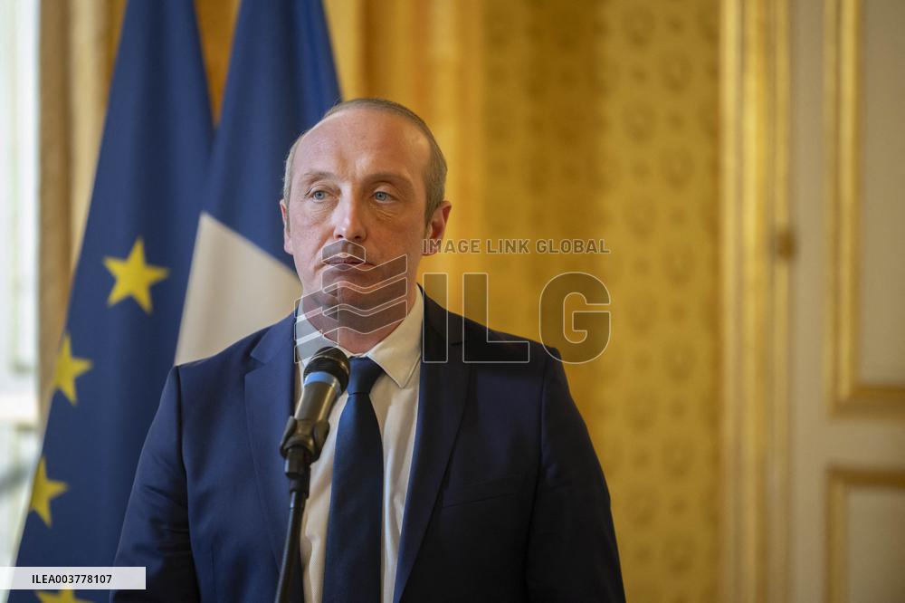 Laurent Marcangeli Handover Ceremony - Paris
