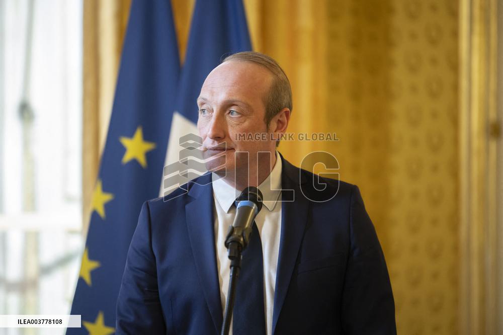 Laurent Marcangeli Handover Ceremony - Paris