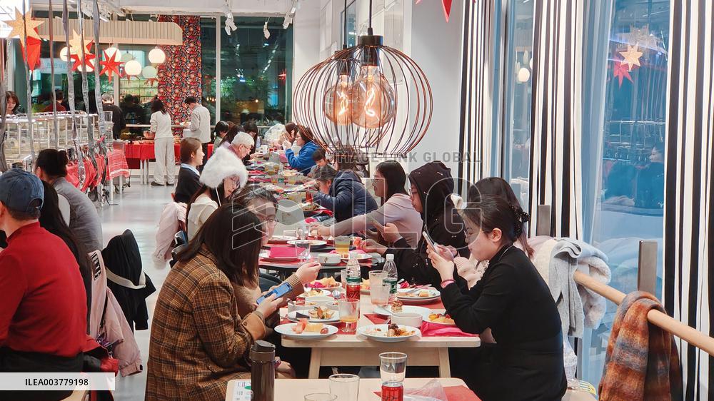 IKEA Home Mall in Shanghai Christmas Buffet