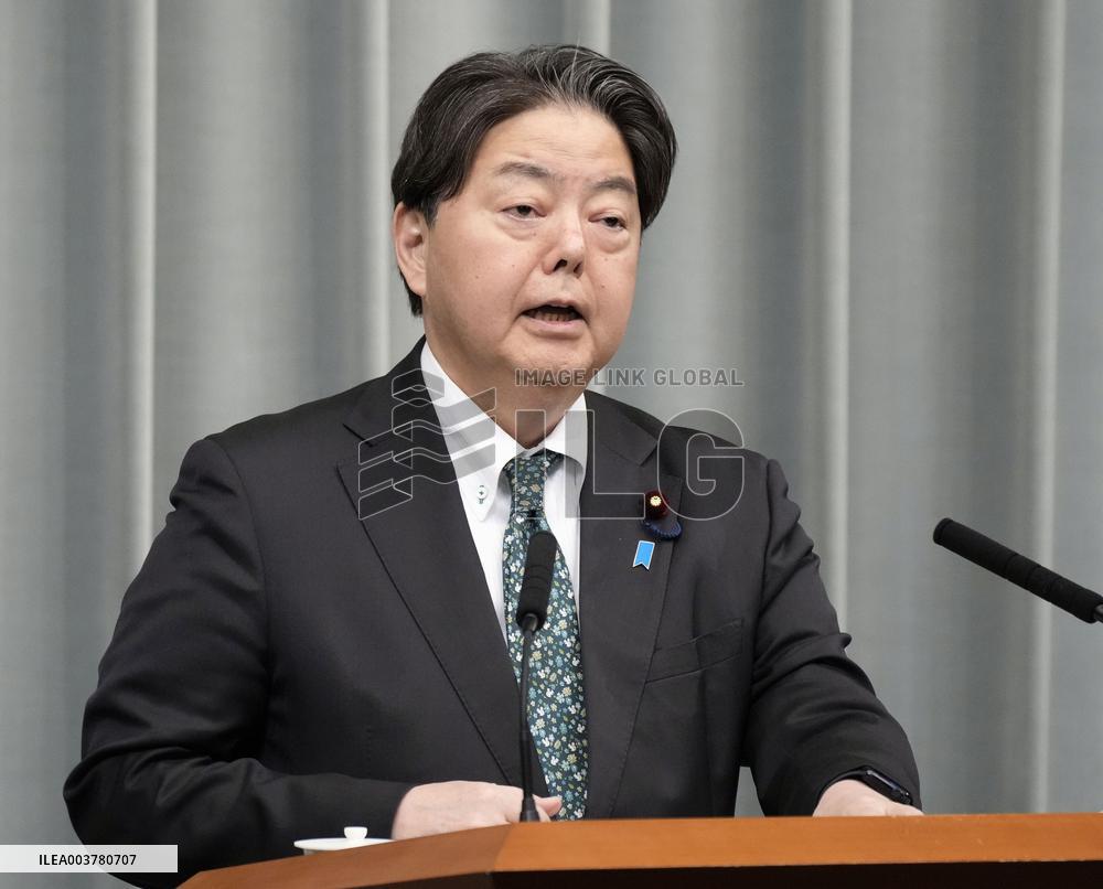 Japan's top gov't spokesman Hayashi