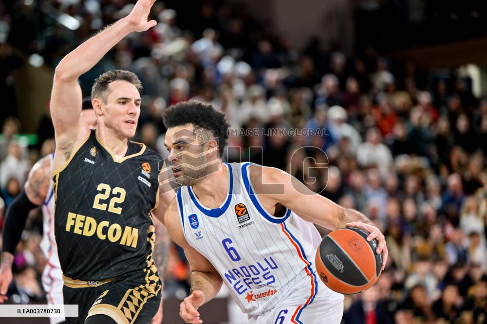 Euroleague - AS Monaco v Anadolu Efes Istanbul