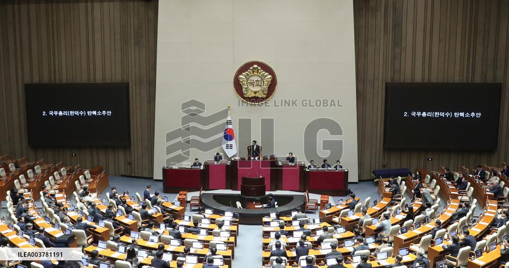 South Korea Votes To Impeach Acting President Han Duck-Soo