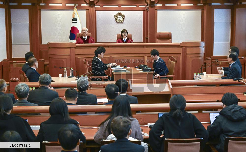 S. Korea court holds preparatory hearing over Yoon's impeachment