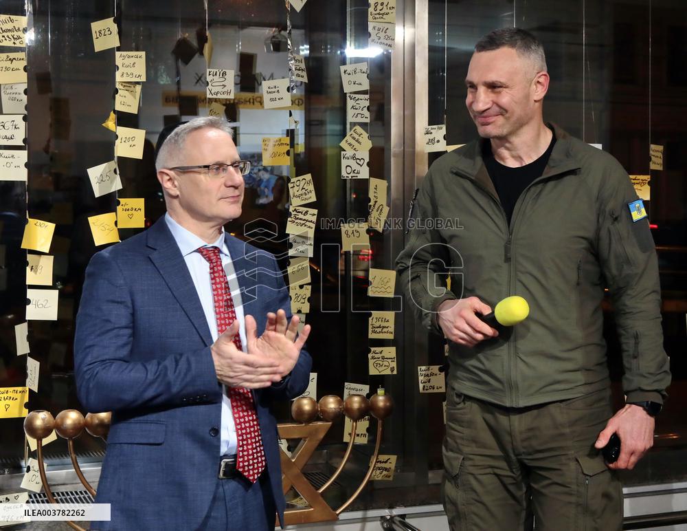 Hanukkah celebration in Kyiv