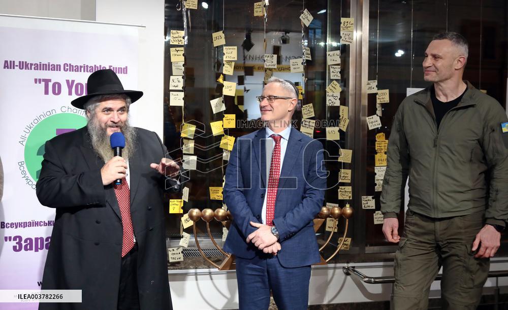 Hanukkah celebration in Kyiv