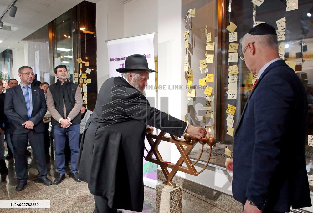 Hanukkah celebration in Kyiv