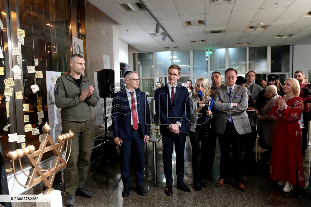 Hanukkah celebration in Kyiv