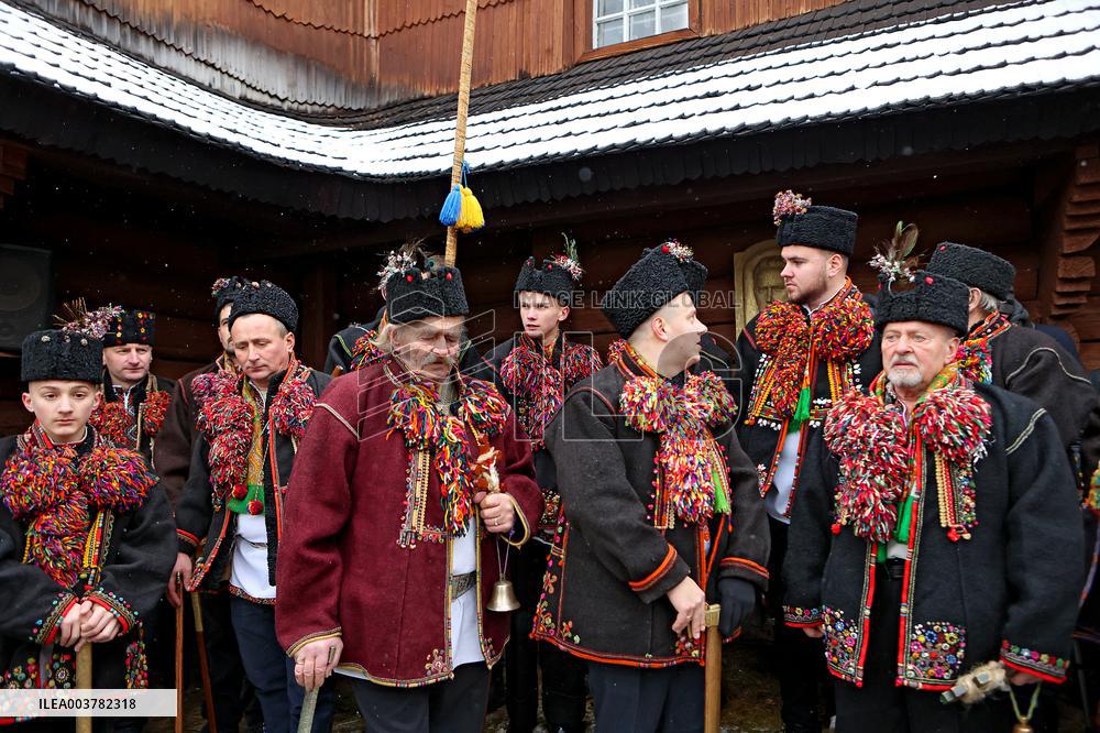 Christmas celebrated in Kryvorivnia of Ivano-Frankivsk region