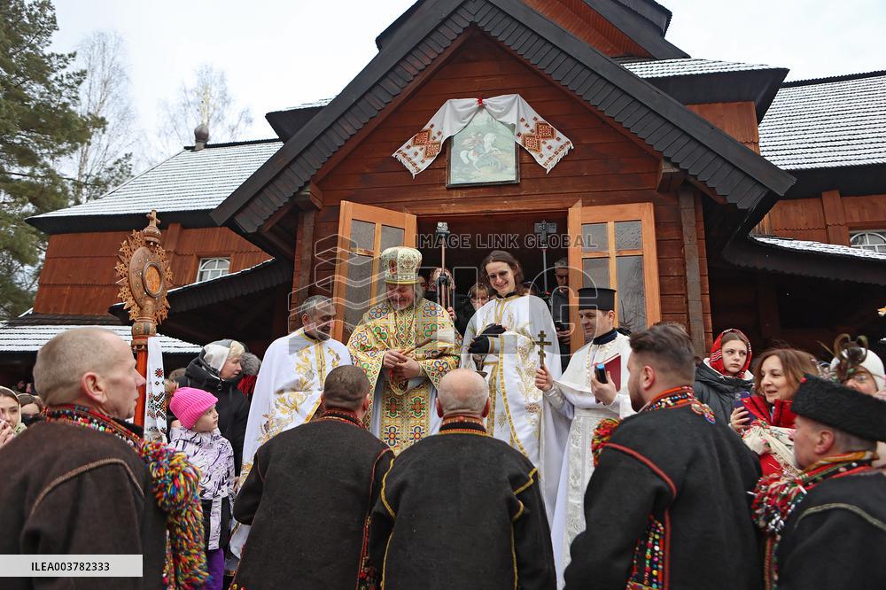 Christmas celebrated in Kryvorivnia of Ivano-Frankivsk region