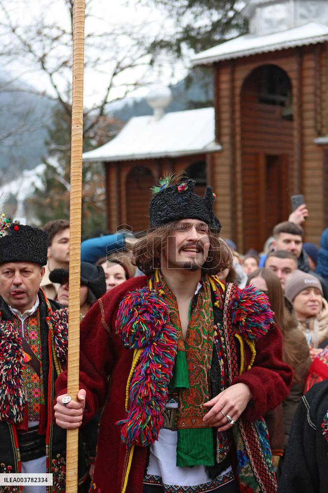 Christmas celebrated in Kryvorivnia of Ivano-Frankivsk region