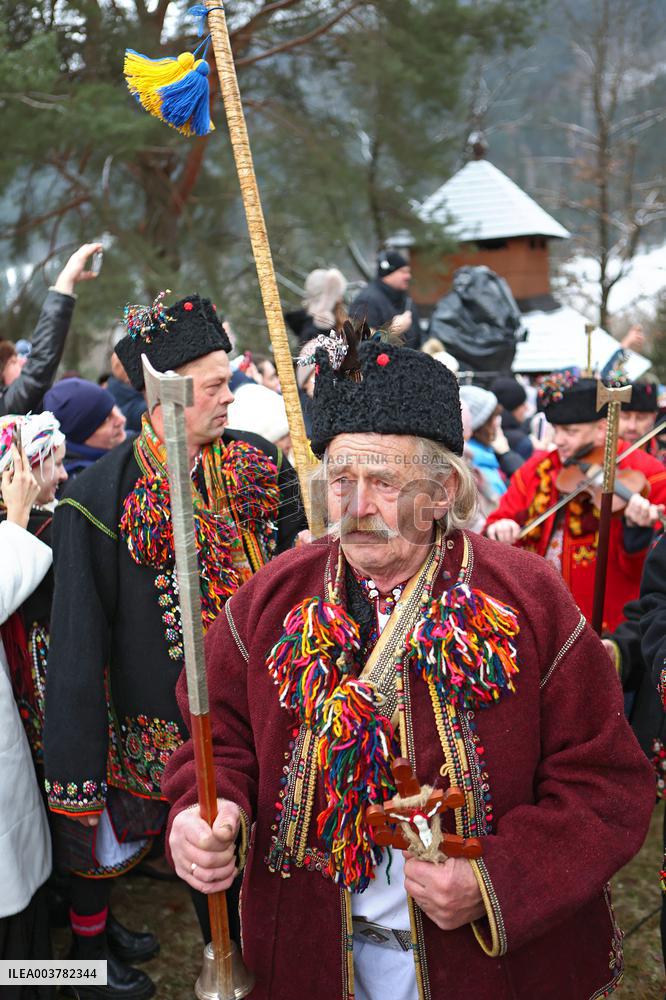Christmas celebrated in Kryvorivnia of Ivano-Frankivsk region