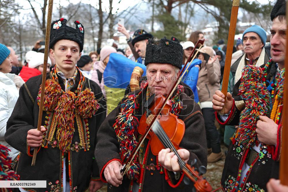 Christmas celebrated in Kryvorivnia of Ivano-Frankivsk region