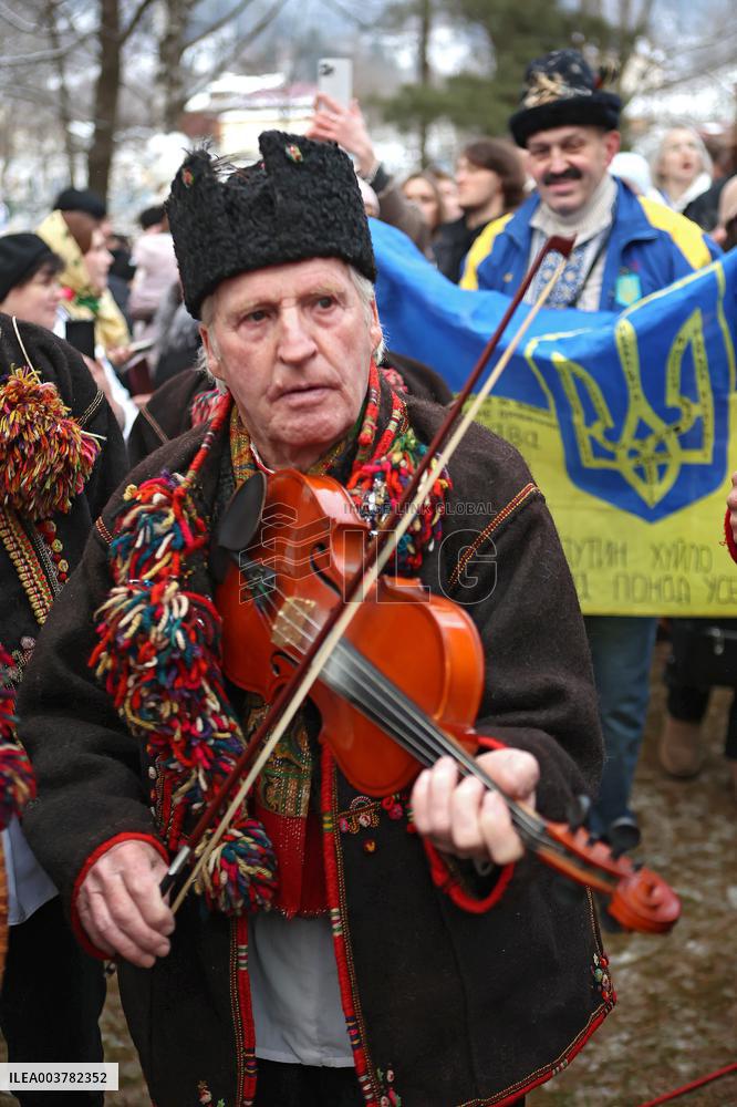 Christmas celebrated in Kryvorivnia of Ivano-Frankivsk region