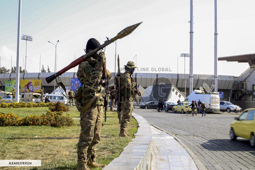 HTS Fighters Hold Military Parade In Damascus