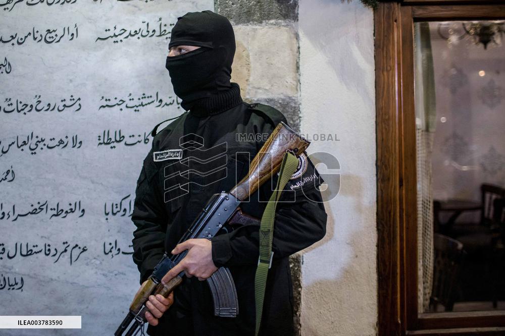 Syrian Christians Celebrate Christmas Eve At Olive Church - Damascus